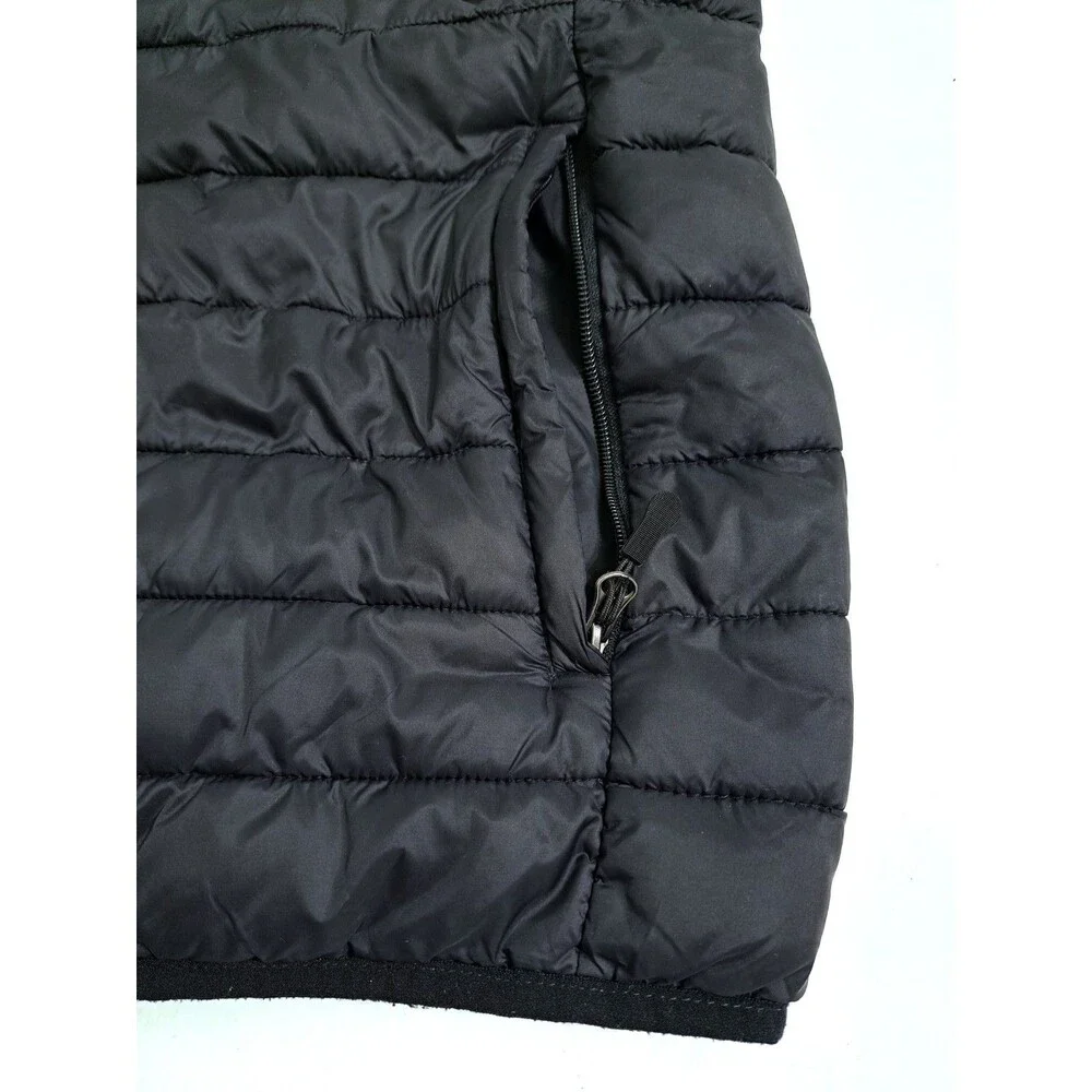 Club Room Vest Men’s Small Puffer Packable Water Resistant Full Zip Jacket Black